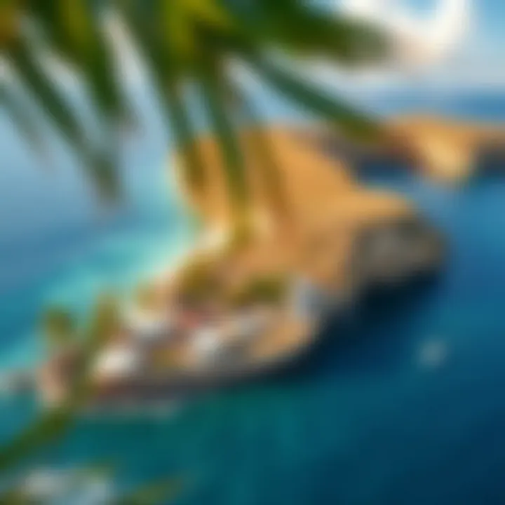 A breathtaking view of Union Island's coastline with vibrant waters