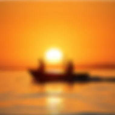 Illuminated Sunrise Calm Waters Early morning sunrise illuminating calm waters