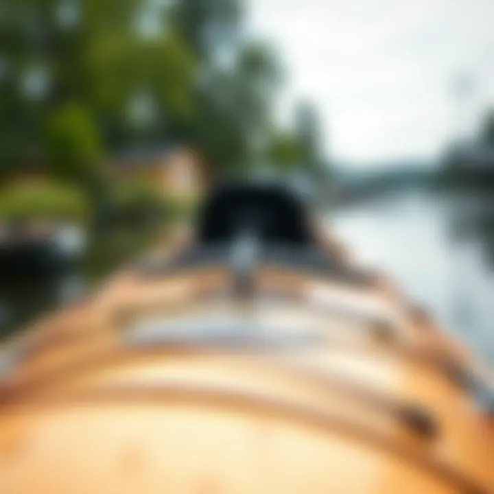 Finished fiberglass repair on a kayak