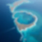 Aerial view of the Great Pacific Garbage Patch