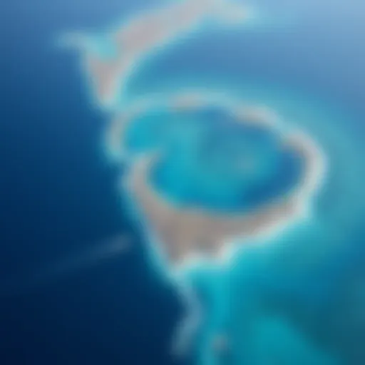 Aerial view of the Great Pacific Garbage Patch