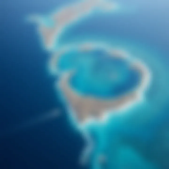 Aerial Perspective of Oceanic Pollution Aerial view of the Great Pacific Garbage Patch