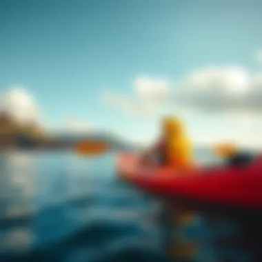 A peaceful kayaking experience along a scenic Hawaiian coastline