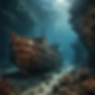 Underwater Exploration of Shipwrecks Underwater exploration revealing ancient shipwrecks