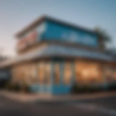 A stunning view of Jack's Surf Shop exterior showcasing its vibrant atmosphere