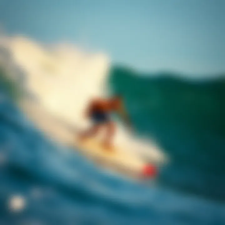 A surfer riding a wave on a Jack's surfboard