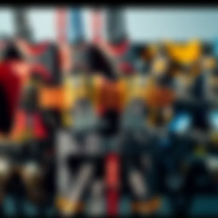 A Showcase of Kitesurfing Harness Varieties Various types of kitesurfing harnesses displayed together