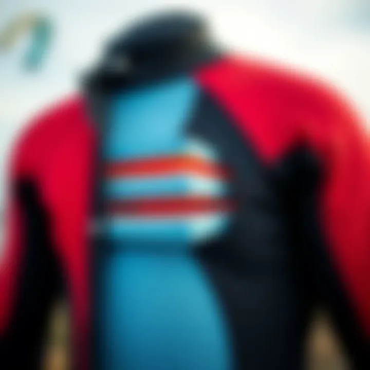 Illustration of insulation layers in a wetsuit demonstrating heat retention