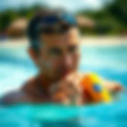 Kokua sunscreen application on skin