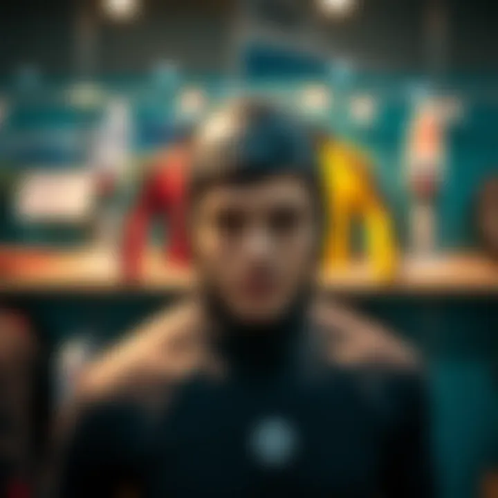 Wetsuit care and maintenance tips on display