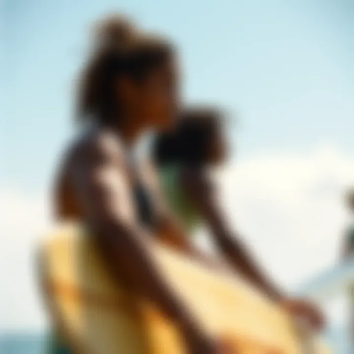 Online Community Sharing Surfing Insights Surfers sharing experiences and tips online