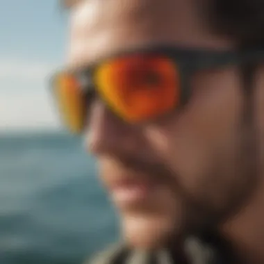 Close-up of Oakley Split Shot lenses showcasing clarity and protection