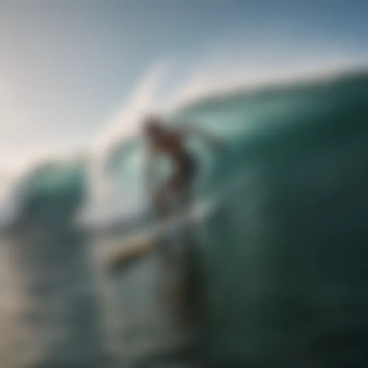 A historic photograph of early surfers, illustrating the evolution of surf culture over the decades.