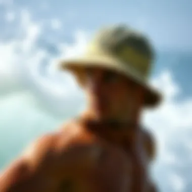 O'Neill Hat in Action: The Surfer's Choice Surfer wearing an O'Neill hat while catching a wave