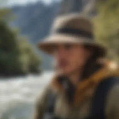 Patagonia Brimmer Hat in Action Patagonia Brimmer Hat in a watersport setting
