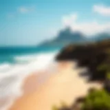 Scenic Beach View at Pelicano Surf Camp A breathtaking view of the beach at Pelicano Surf Camp with waves crashing