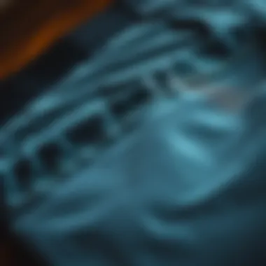 Fabric Details of Quiksilver Union Shorts Close-up view of Quiksilver Union shorts showcasing fabric texture and stitching details.