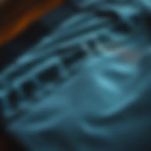 Fabric Details of Quiksilver Union Shorts Close-up view of Quiksilver Union shorts showcasing fabric texture and stitching details.