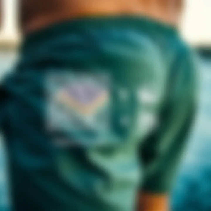 Sustainable Materials in Quiksilver Union Shorts Illustration highlighting sustainable materials used in Quiksilver Union shorts.