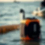 RinseKit showcasing the innovative design of the portable shower system