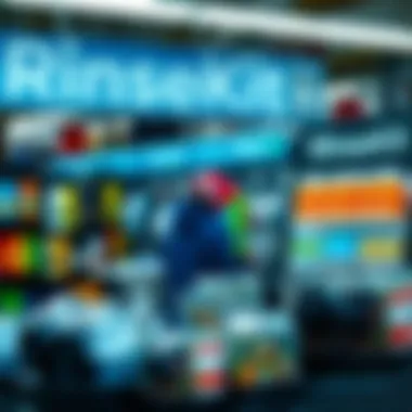 RinseKit's Market Presence RinseKit's market presence with various product displays