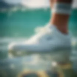 Roxy Bayshore III White footwear showcasing its sleek design