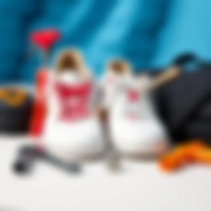 Maintenance Essentials for Roxy Bayshore III White Roxy Bayshore III White shoes displayed with maintenance tools