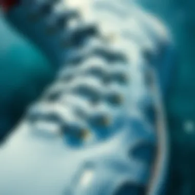 Material Quality of Roxy Bayshore III White Close-up of material used in Roxy Bayshore III White shoes