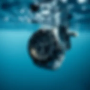 Functionality Under Ocean Conditions A salt water watch submerged in ocean water emphasizing its functionality