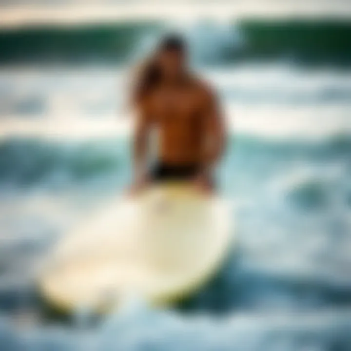 The Importance of Proper Surfboard Fit A beginner surfer with a well-fitted surfboard