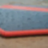 A close-up view of a high-quality boogie board showcasing its material and design.