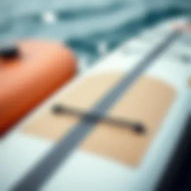 Materials Used in Paddle Boards Close-up of paddle board materials and textures