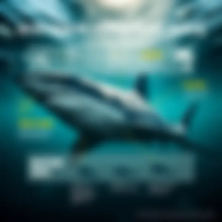 Ecological Consequences of Shark Finning An infographic illustrating the ecological consequences of shark finning on ocean ecosystems.