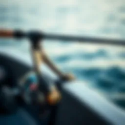A close-up of specialized sling shot fishing gear