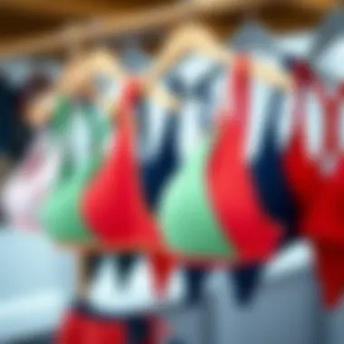 Color Options for the Bikini Top Variety of color options for Sol Searcher Triangle Bikini Top on display