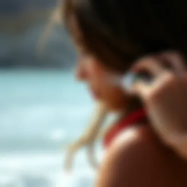 Enhancing Your Look with Sea Spray Application of Sun Bum Sea Spray on hair