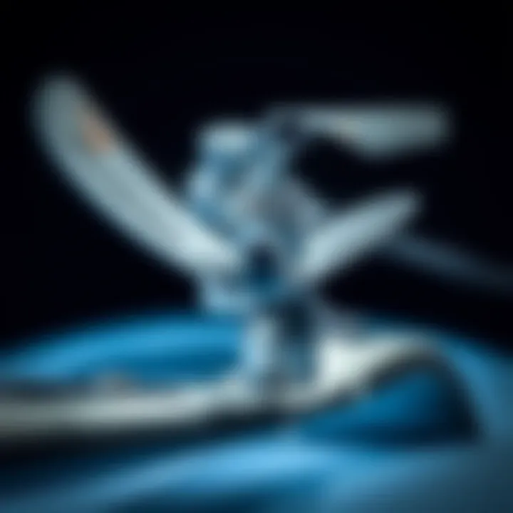 Components of Surf Foil Packages Detailed view of surf foil components