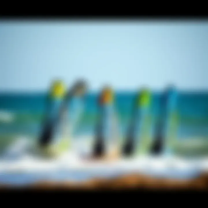 Diverse Surf Foil Package Options Range of surf foil package options displayed