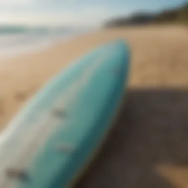 Innovative materials used in surfboard construction showcased on the beach