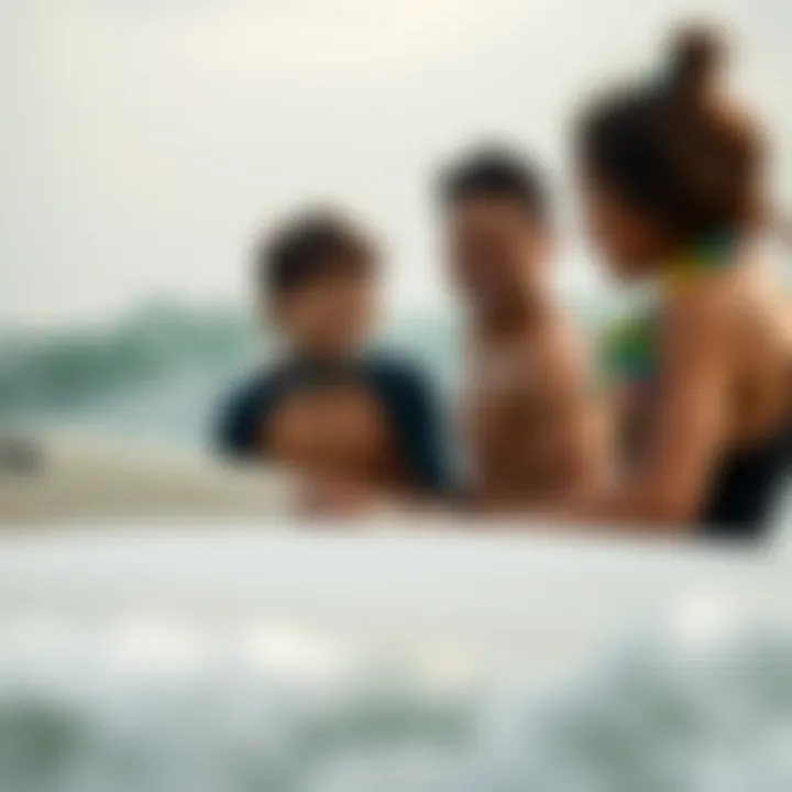 Family Bonding During Surf Trip A family bonding over a surf trip, sharing laughs and stories