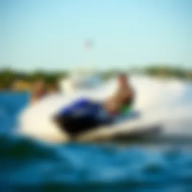 Dynamic scenes of watersports with synchronized sound elements