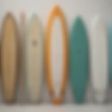 A side-by-side comparison of traditional and contemporary surfboard designs