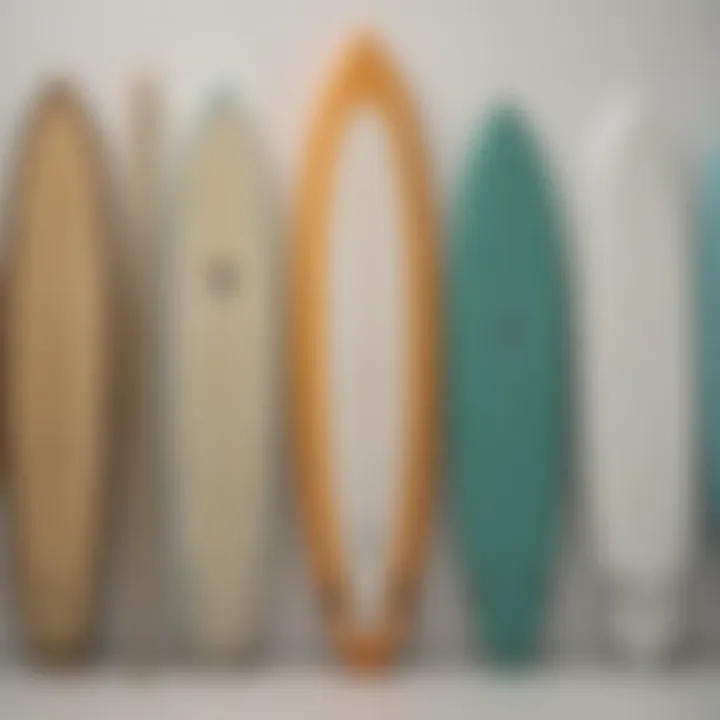 A side-by-side comparison of traditional and contemporary surfboard designs