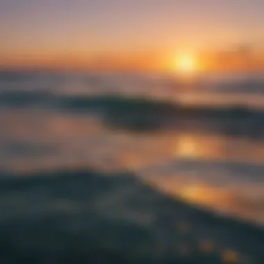 Sunset Reflections on Calm Ocean Waters Sunset over the ocean reflecting on calm waters