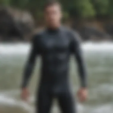 Diverse Wetsuit Styles for Water Sports Comparison of various wetsuit styles for aquatic activities