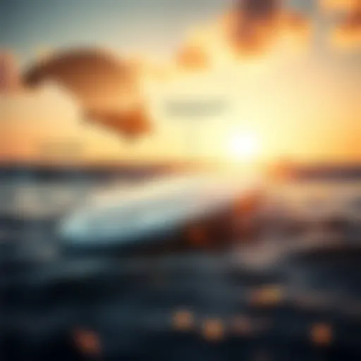 Unique Design Features of Soft Top Fish Surfboards Illustration of a soft top fish surfboard showcasing its unique design features