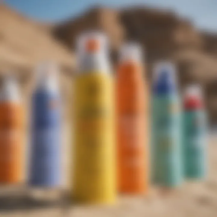 Overview of sunscreens on the market