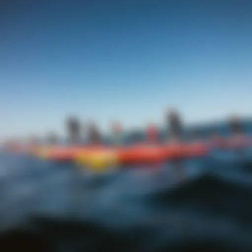 Diverse SUP Size Spectrum Visual representation of various SUP sizes