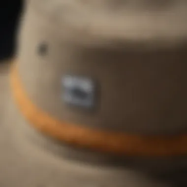 Close-up of the Billabong Boonie Hat showcasing its materials and design