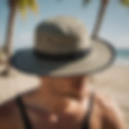 Stylish Billabong Boonie Hat in a sunny beach setting